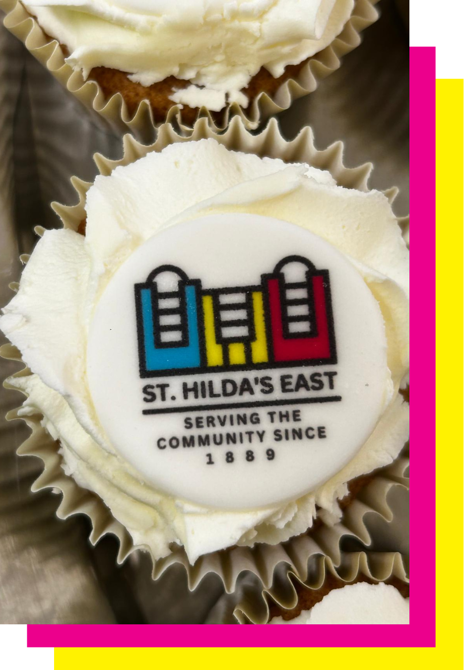 135th anniversary of St Hilda's East cupcakes