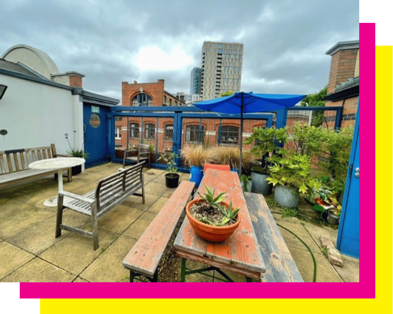 rooftop garden shoreditch room hire in east London