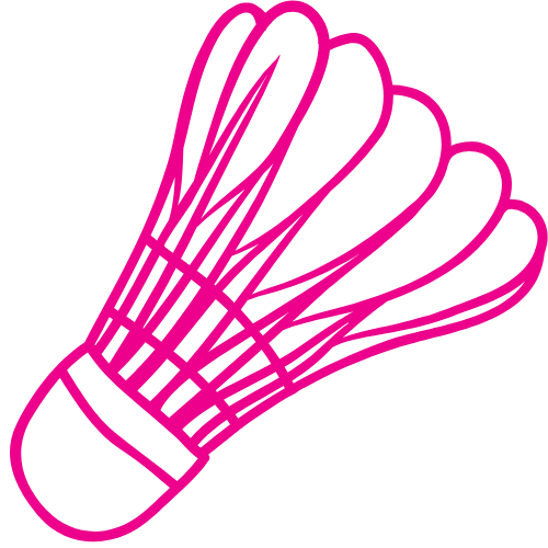 An icon of a shuttlecock